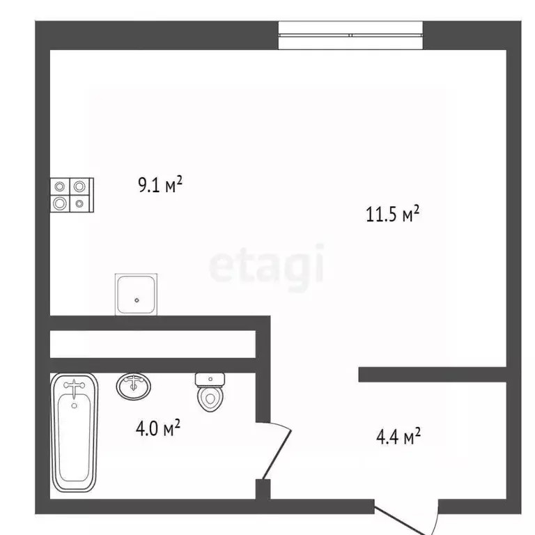 Студия Пермский край, Пермский муниципальный округ, с. Фролы ул. ... - Фото 2
