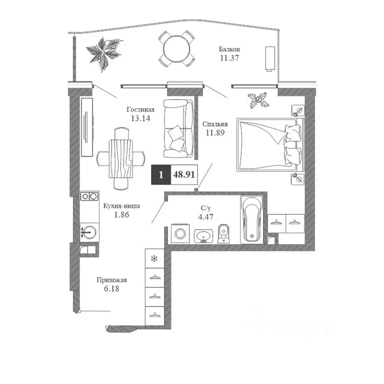 2-к кв. Крым, Алушта Профессорский Уголок мкр, Крымская Резиденция ... - Фото 1