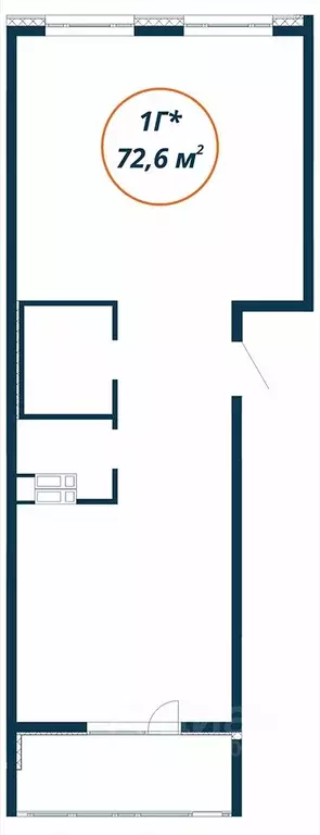 1-к кв. Приморский край, Находка  (72.6 м) - Фото 2