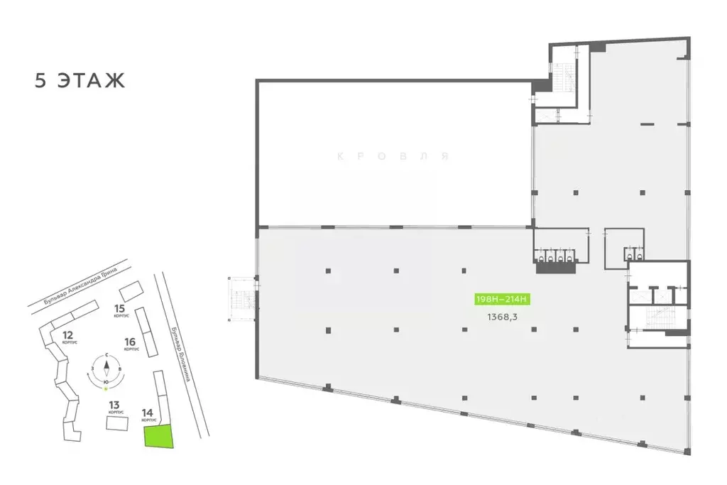 Офис в Санкт-Петербург бул. Головнина, 4 (1368 м) - Фото 1