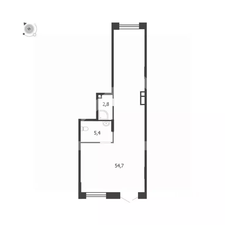 Помещение свободного назначения в Москва 3-я оч., Шагал жилой ... - Фото 2