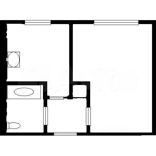 1-к. квартира, 30 м, 3/5 эт. - Фото 0