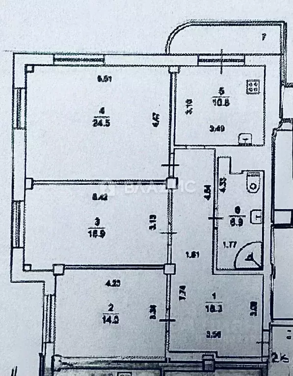 3-к кв. Московская область, Подольск ул. Свердлова, 32к1 (91.4 м) - Фото 2
