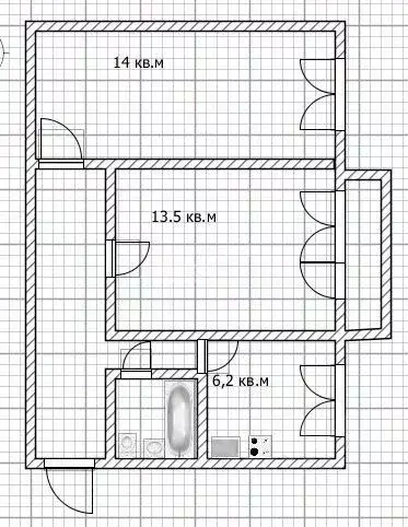 2-к кв. Брянская область, Брянск Орловская ул., 6 (46.1 м) - Фото 1
