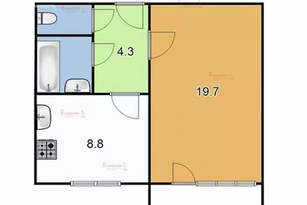 1-комнатная квартира: Екатеринбург, Таватуйская улица, 6 (37 м) - Фото 0