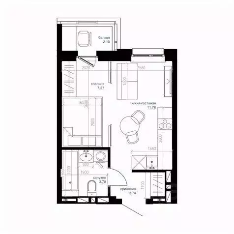 Студия Приморский край, Владивосток Сердце квартала жилой комплекс ... - Фото 0