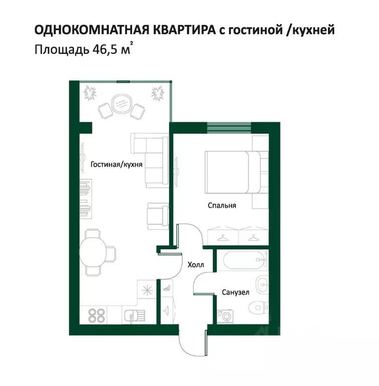 1-к кв. Ханты-Мансийский АО, Ханты-Мансийск ул. Гагарина, 202к2 (46.48 ... - Фото 0