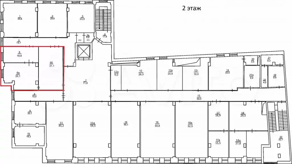 Сдам блок-офис 70 кв.м. с санузлом в центре - Фото 0
