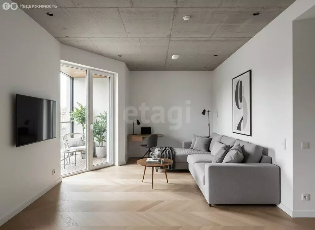 Квартира-студия: село Майма, Алтайская улица, 1 (37 м) - Фото 1