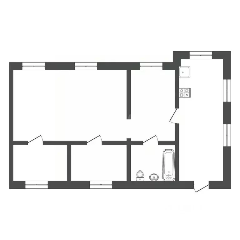 Дом в Тульская область, Донской Новоугольный мкр,  (60 м) - Фото 2