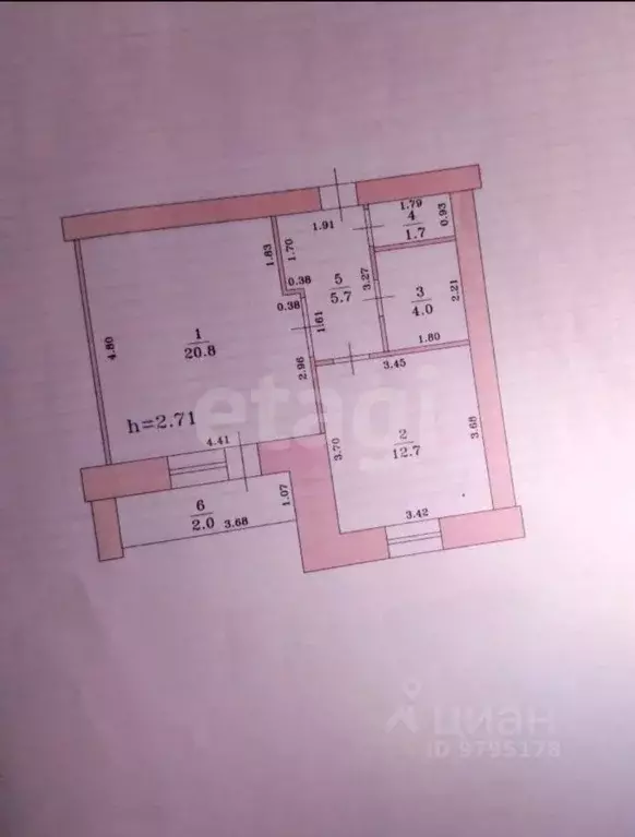 1-к кв. Татарстан, Казань просп. Альберта Камалеева, 12 (44.9 м) - Фото 2