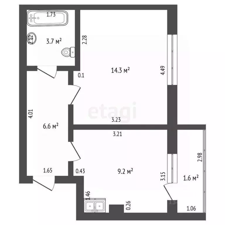 1-к кв. Марий Эл, Медведевский район, Руэмское с/пос, пос. Руэм ул. ... - Фото 2