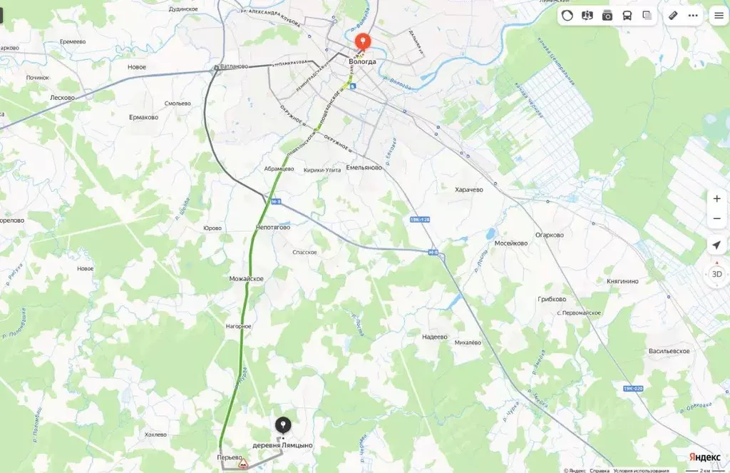 Участок в Вологодская область, д. Лямцыно  (12.9 сот.) - Фото 2