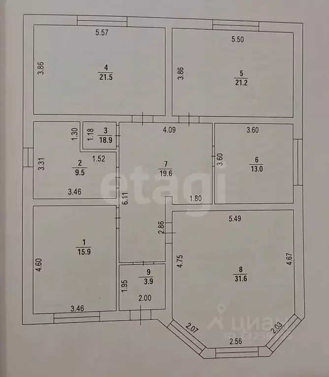 Дом в Липецкая область, Елец пер. Хмелинецкий, 7 (125 м) - Фото 2