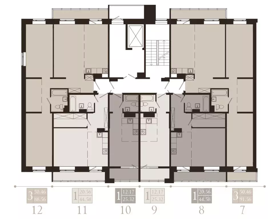 1-к кв. Иркутская область, Иркутск Советская ул., 115/1 (44.58 м) - Фото 2