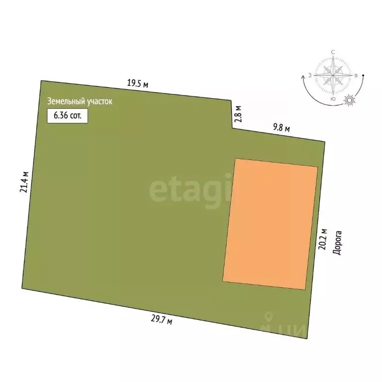 Дом в Мордовия, Саранск ул. Тургенева, 14 (62 м) - Фото 2