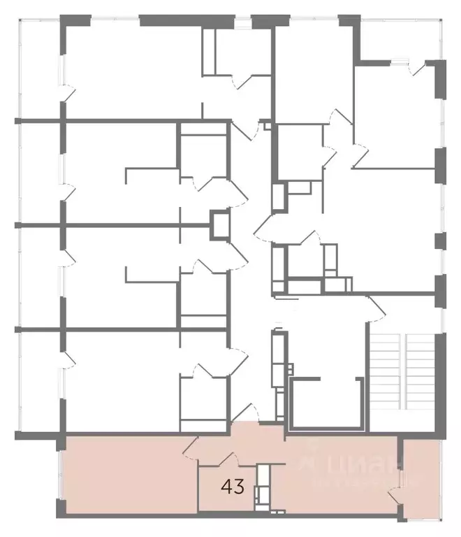 1-к кв. Санкт-Петербург Новгородская ул., 8Б (42.28 м) - Фото 1