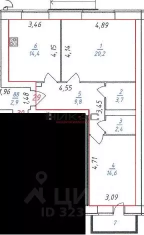 2-к кв. Ярославская область, Ярославль ул. Соловьева, 11 (65.8 м) - Фото 1