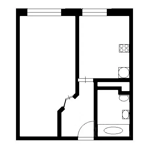 2-к кв. Санкт-Петербург ул. Ворошилова, 31к3 (42.0 м) - Фото 1