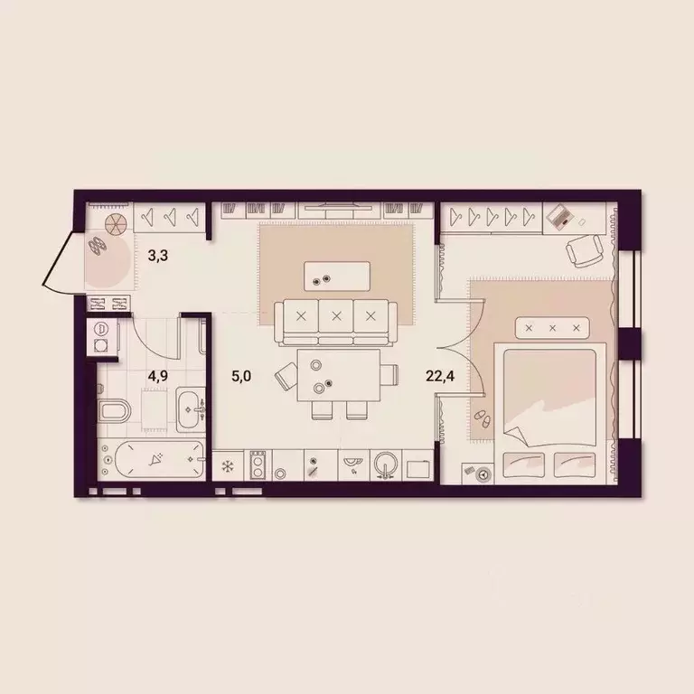 1-к кв. Приморский край, Артем ул. Куйбышева, 11А (35.76 м) - Фото 0