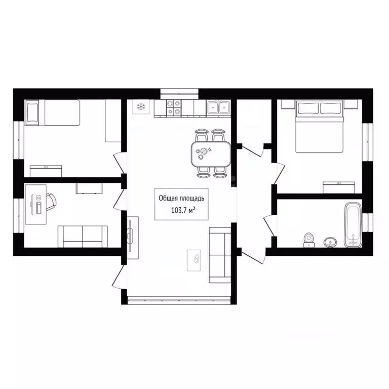 Дом в Алтай, Майминский район, с. Майма Школьный пер., 17А (104 м) - Фото 2