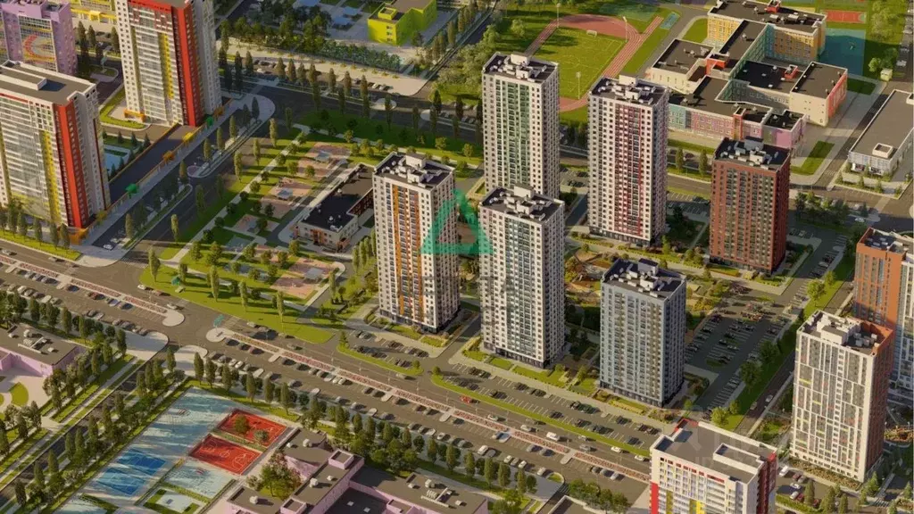 3-к кв. Башкортостан, Уфа Дема жилрайон, Экогород Яркий мкр,  (51.41 ... - Фото 1