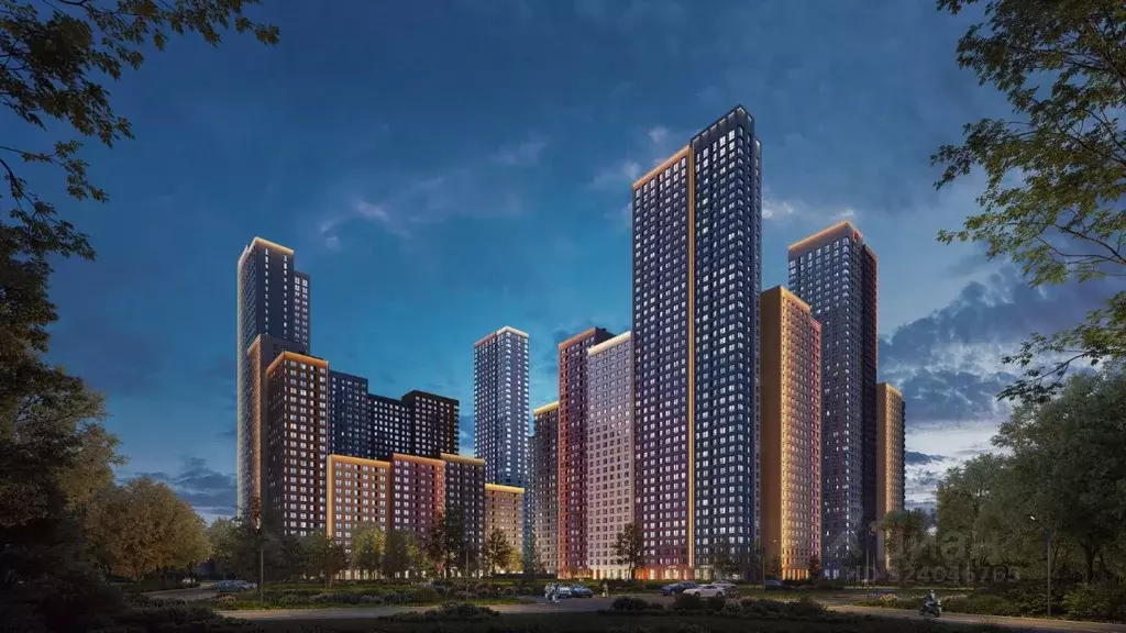 1-к кв. Москва Скай Гарден жилой комплекс (42.1 м) - Фото 2