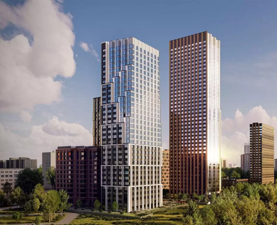Студия Москва Левел Мичуринский жилой комплекс (28.3 м) - Фото 1