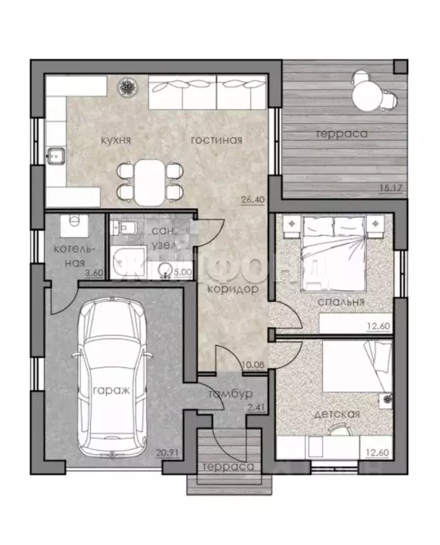 Дом в Хакасия, Усть-Абаканский район, пос. Тепличный ул. Ленина (131 ... - Фото 2