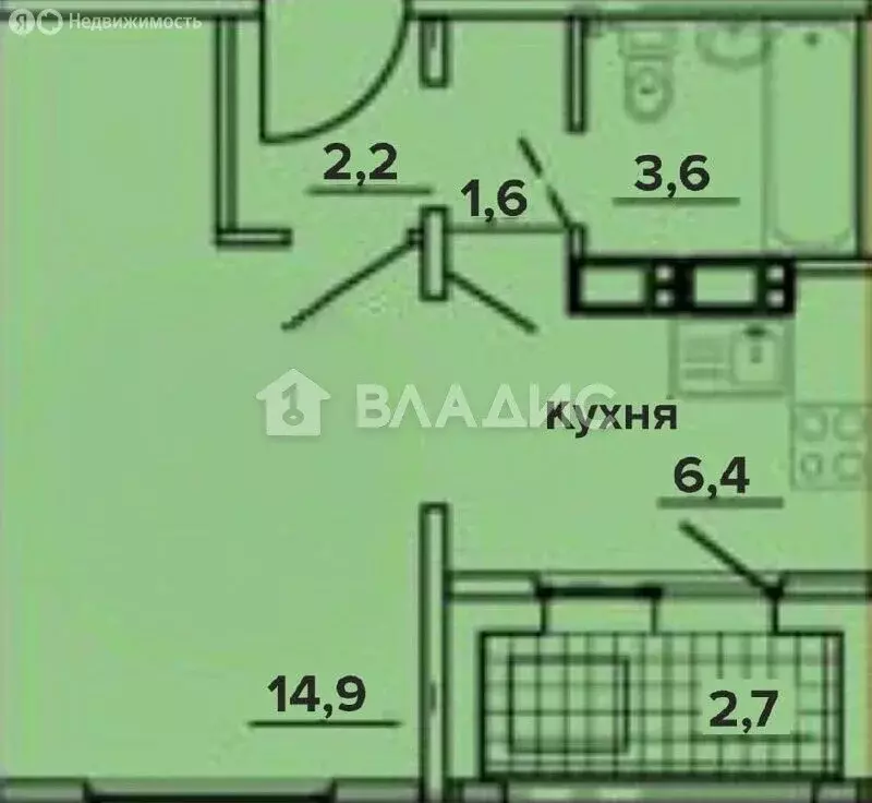 1-комнатная квартира: Улан-Удэ, микрорайон 148А, 2/2 (29.65 м) - Фото 0
