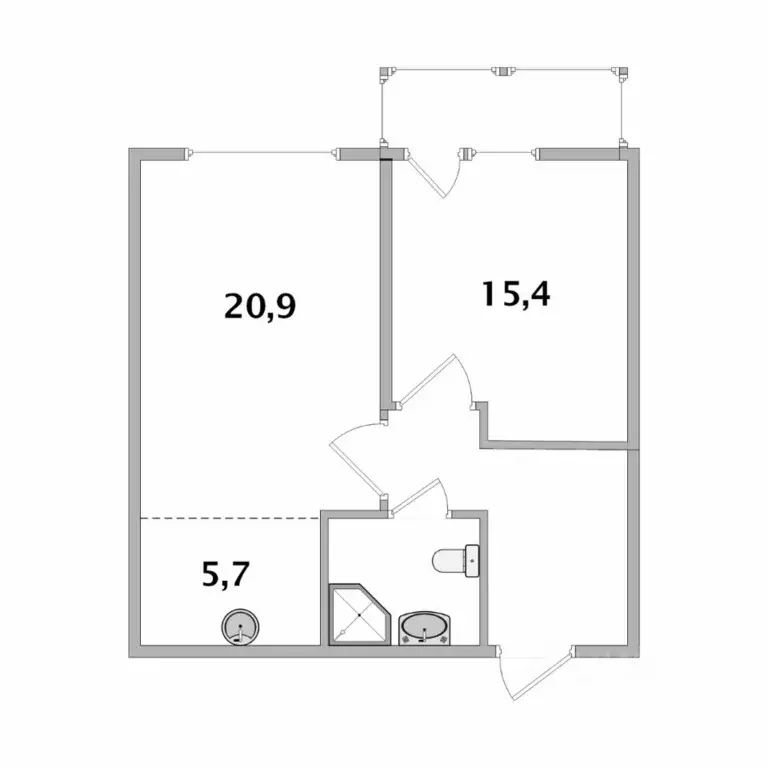 2-к кв. Карелия, Петрозаводск Мурманская ул., 1А (56.9 м) - Фото 1