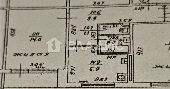 1-к кв. Калининградская область, Калининград ул. 9 Апреля, 50 (32.9 м) - Фото 2