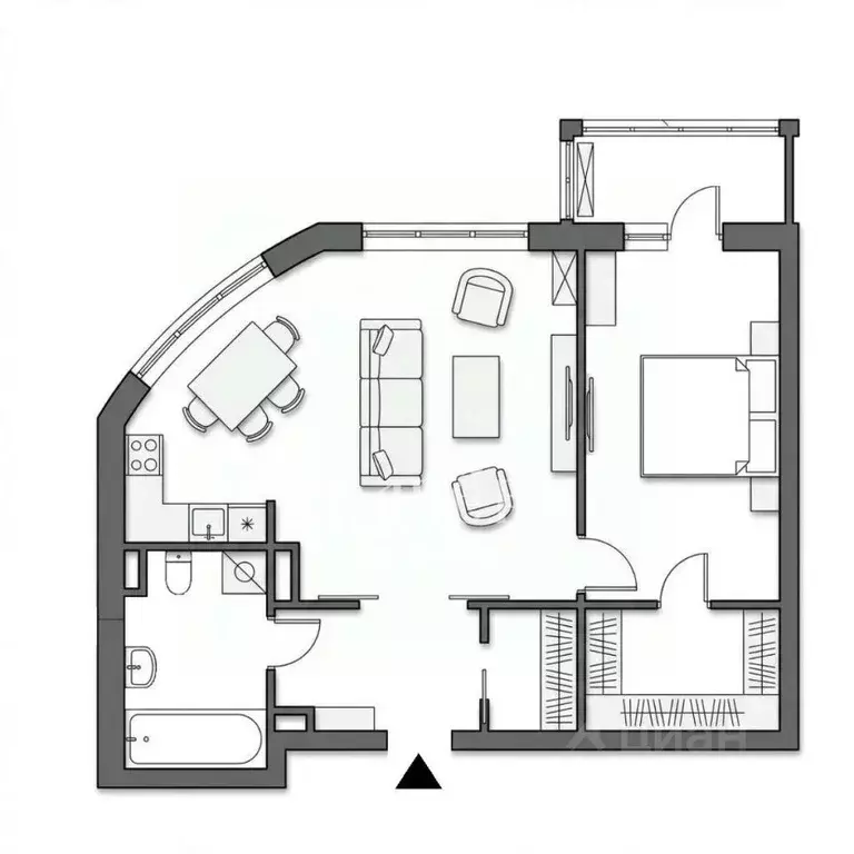 2-к кв. Москва ул. Архитектора Власова, 17к2 (59.3 м) - Фото 2