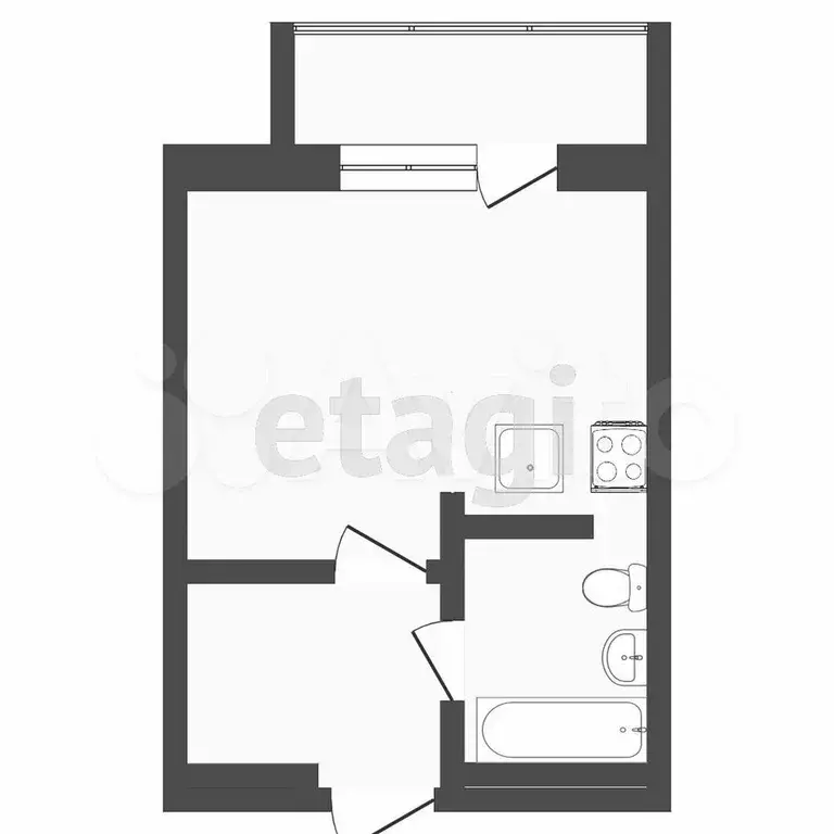 Квартира-студия, 24 м, 9/16 эт. - Фото 0