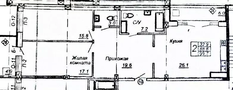 3-к кв. Чувашия, Чебоксары ул. Сергия Радонежского, 11 (99.7 м) - Фото 1