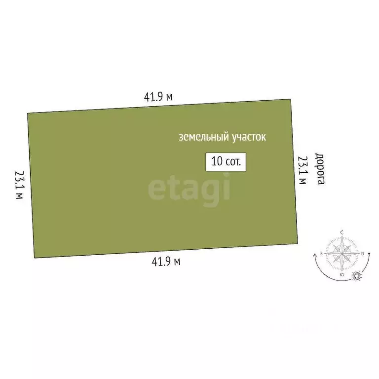 Участок в Тюменская область, Ялуторовский муниципальный округ, Поле ... - Фото 1