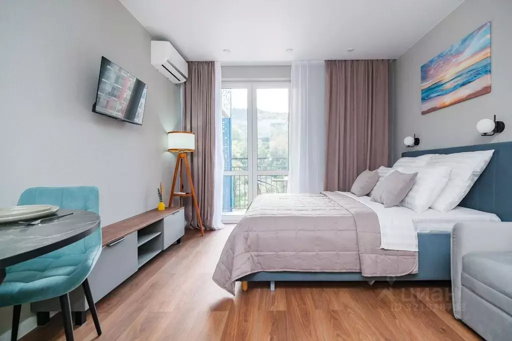 Студия Краснодарский край, Сочи ул. Искры, 88к8 (28.0 м) - Фото 0
