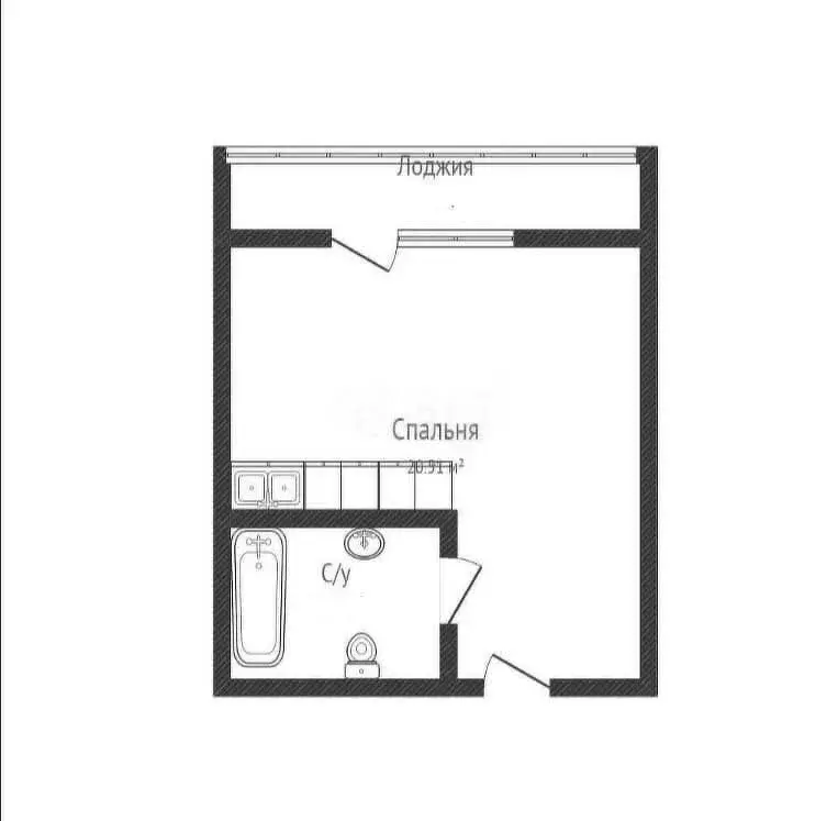 Квартира-студия: Новая Адыгея, Бжегокайская улица, 31/8к2 (20.3 м) - Фото 1