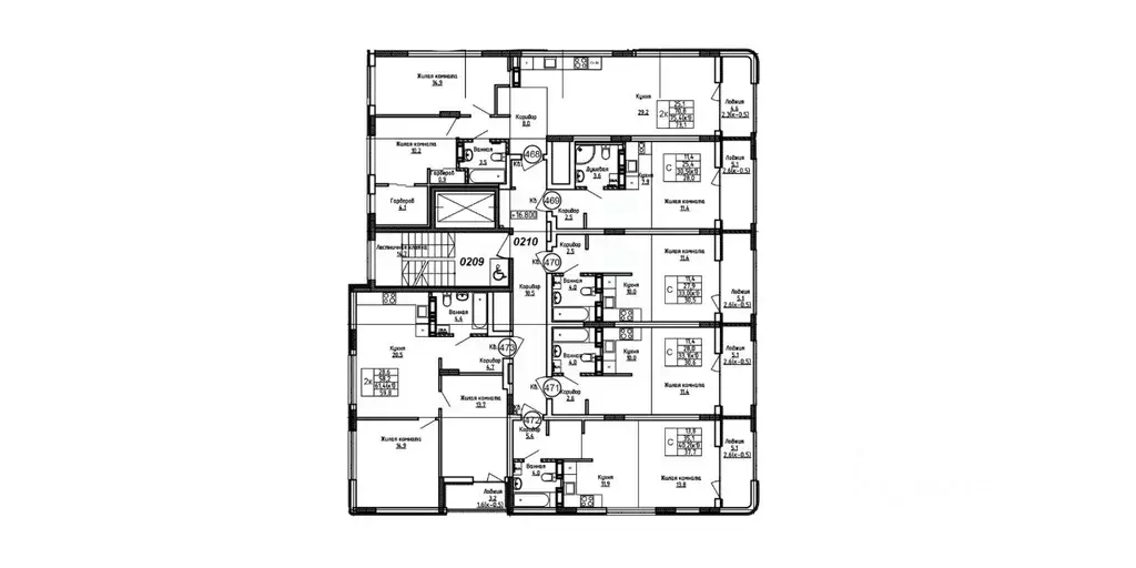 2-к кв. Калининградская область, Калининград Теодор Кроне жилой ... - Фото 2