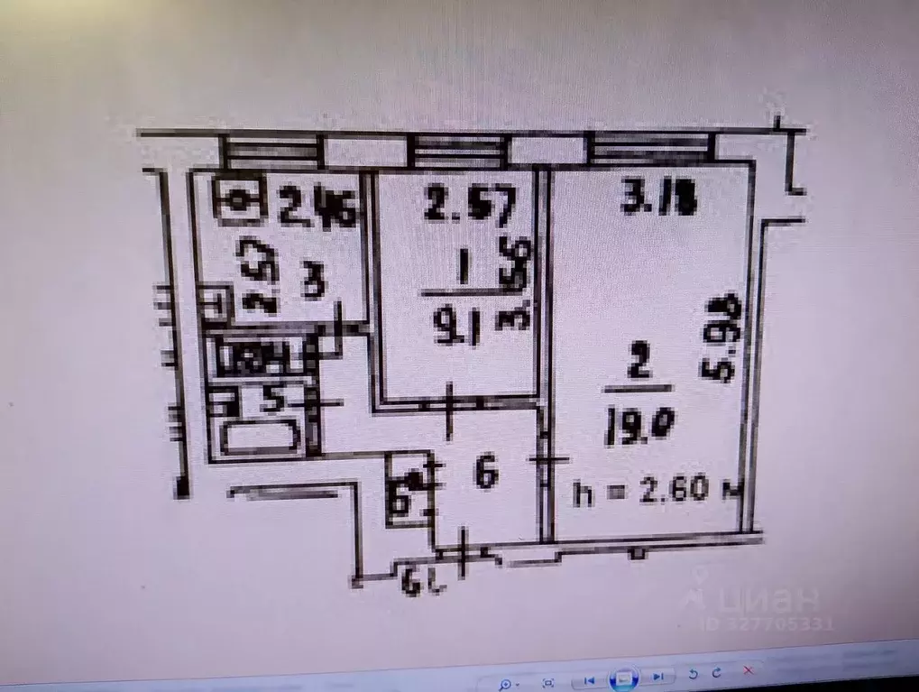 2-к кв. Москва Пролетарский просп., 4 (44.8 м) - Фото 2