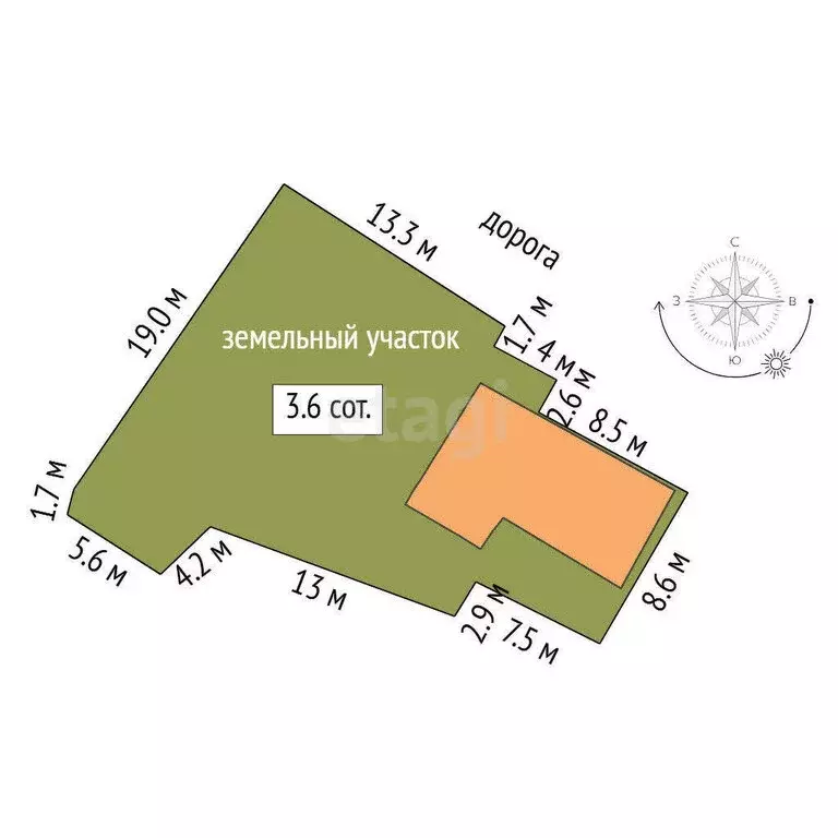 Участок в Тюмень, улица Герцена (3.6 м) - Фото 0