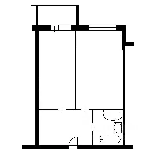 1-к кв. Новосибирская область, Новосибирск Кубовая ул., 92/1 (33.3 м) - Фото 2