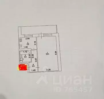 1-к кв. Татарстан, Казань ул. Юлиуса Фучика, 129 (32.9 м) - Фото 1