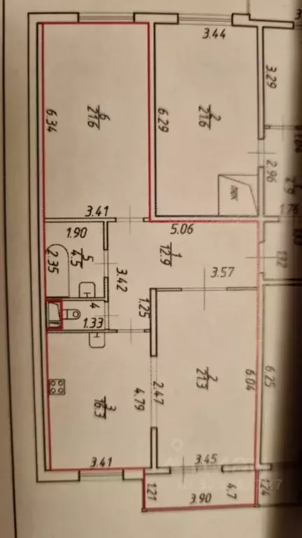 2-к кв. Санкт-Петербург Зеленогорская ул., 7 (85.0 м) - Фото 2