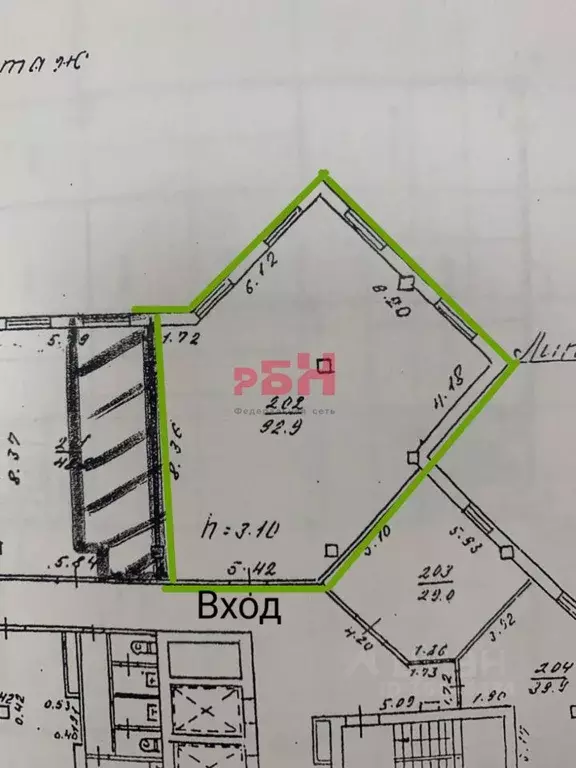 Офис в Воронежская область, Воронеж просп. Революции, 1В (93 м) - Фото 2