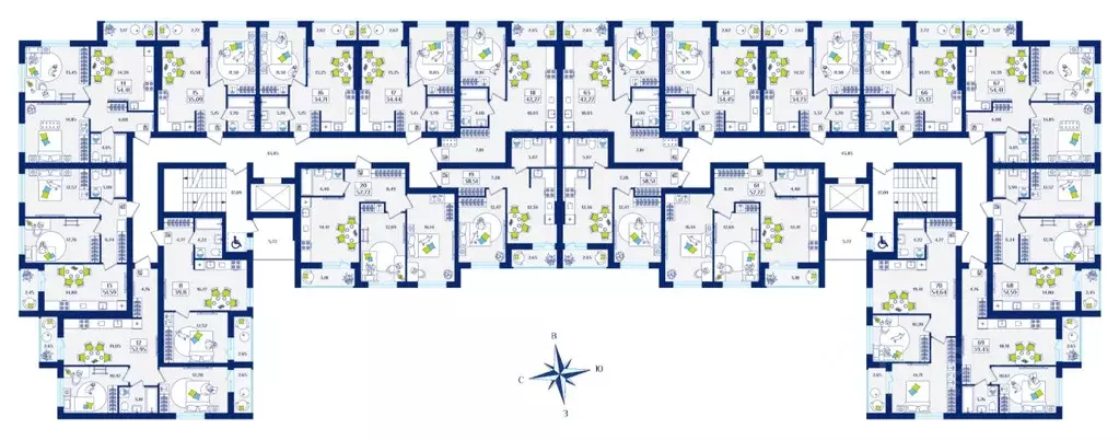 1-к кв. Калининградская область, Зеленоградск  (34.71 м) - Фото 2