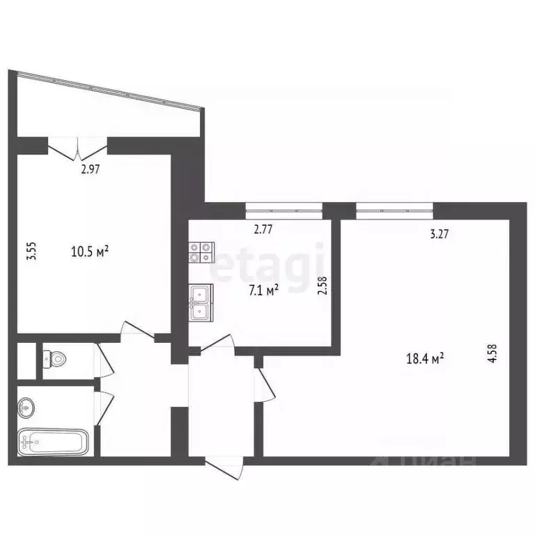 2-к кв. Москва Севанская ул., 4 (44.7 м) - Фото 2