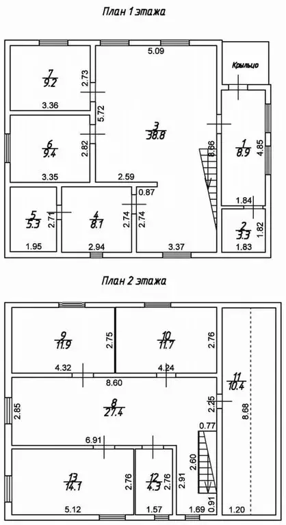 Коттедж в Ленинградская область, Всеволожский район, Куйвозовское ... - Фото 1