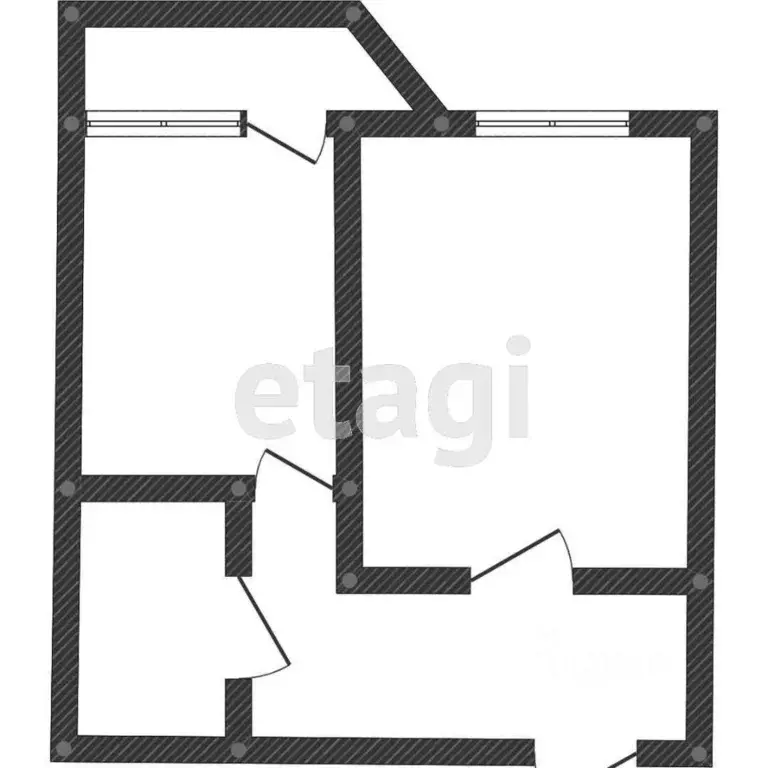 1-к кв. Ямало-Ненецкий АО, Новый Уренгой Таежная ул., 78 (35.0 м) - Фото 2
