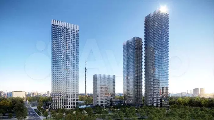 2-к. квартира, 64,6 м, 40/57 эт. - Фото 1